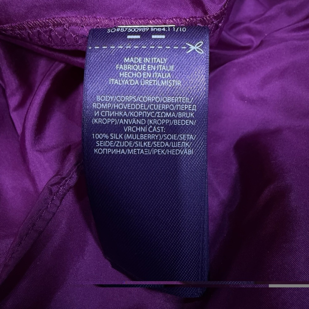 RALPH LAUREN Paityn Silk Taffeta Maxi Skirt Bright Berry Purple Label RUNWAY 6 - Picture 9 of 10